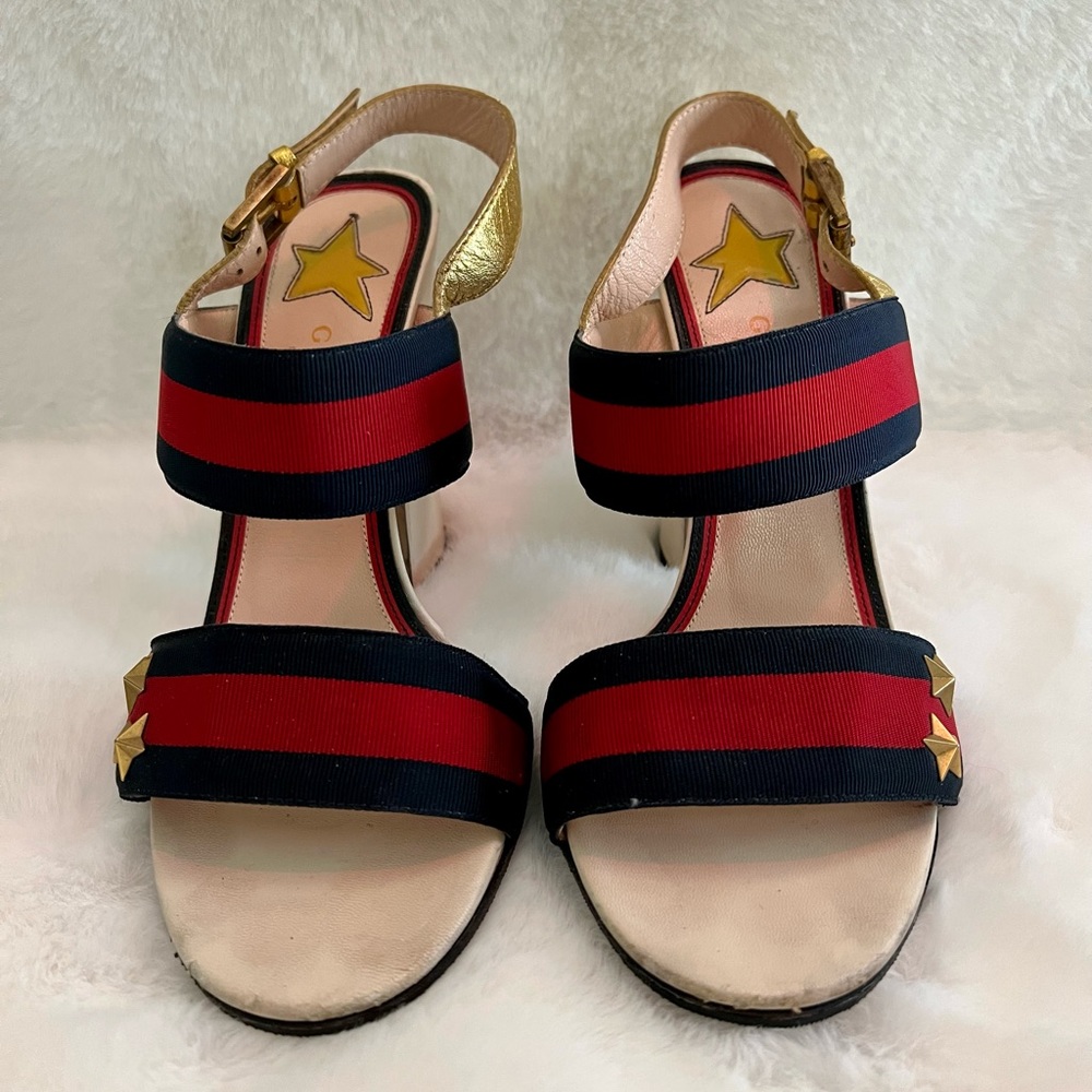 Authentic Gucci Ankle-Strap Sandals size 36.5